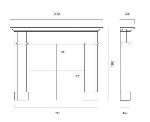 Winterfold 56 Timber Surround from Capital Fireplaces
